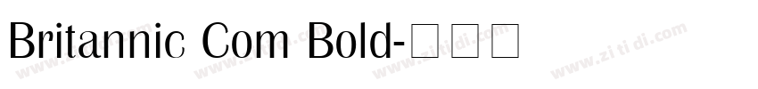 Britannic Com Bold字体转换